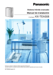 Manual de instalaci&oacute;n centralita anal&oacute;gica Panasonic KX