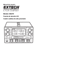 Modelo 382270 Fuente de tensión CD Cuatro salidas de alta precisión