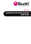 BLUETOOTH CAR RADIO ADAPTER USER GUIDE BBA100