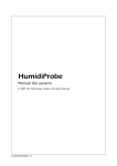 HumidiProbe Manual del usuario