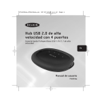 Hub USB 2.0 de alta velocidad con 4 puertos