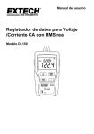 Registrador de datos para Voltaje /Corriente CA con RMS real