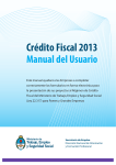 Crédito Fiscal 2013 - Ministerio de Trabajo, Empleo y Seguridad