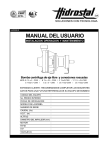 Manual Bomba Centrífuga de eje libre y conexiones