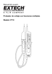 Manual del usuario Probador de voltaje con