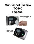 Manual del usuario TQ600 Español