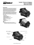 Captador T&eacute;rmico de Im&aacute;genes Serie T3 de Bullard Manual del