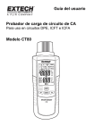 Guía del usuario Probador de carga de circuito de CA Modelo CT80