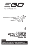 56V-VOLT LITHIUM-ION CORDLESS BLOWER