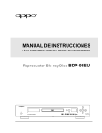 BDP-93EU Manual de instrucciones Español (Castellano)
