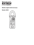Manual del usuario Medidor digital CA/CD de tenaza Modelo 38394