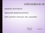 RESE&Ntilde;A HISTORICA RESUMEN BASE DE DATOS EXPLICACI&Oacute;N