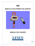 BASCULA ELECTRONICA DE GANCHO MANUAL DEL USUARIO
