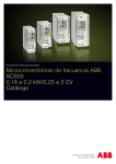 Microconvertidores de frecuencia ABB ACS55 0,18 a 2,2 kW/0,25 a