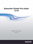 Subwoofer Christie Vive Audio S118