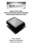 solar attic vent ventilateur solaire de grenier ventilador solar de &aacute;tico