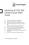 UltraView IP PTZ 36X Camera Quick Start Guide