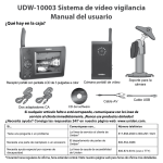 UDW-10003 Sistema de vídeo vigilancia Manual del usuario