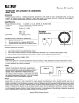 Manual del usuario Verificador para probador de aislamiento