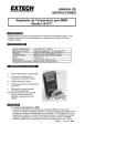 MANUAL DE INSTRUCCIONES Adaptador de Temperatura para