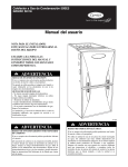 Manual del usuario ADVERTENCIA ADVERTENCIA ADVERTENCIA