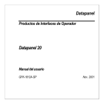 (Spanish) Datapanel 20 Manual del usuario GFK-1812A-SP