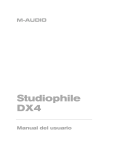 Manual de instrucciones de Studiophile DX4 - M