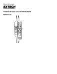 Manual del usuario Probador de voltaje con funciones