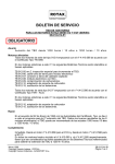 BOLETIN DE SERVICIO OBLIGATORIO