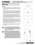 DCS SC-324 Loudspeaker User Manual