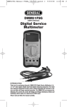 Digital Service Multimeter - General Tools And Instruments