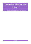 Usuarios Finales con Linux. Manual de Configuración e Instalación.
