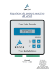 Regulador de energía reactiva BR 6000