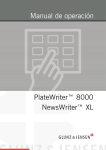 Manual de operación PlateWriter™ 8000