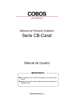 Manual de usuario balanza de precisión quilatera serie CB