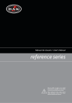reference series Manual de Usuario / User`s - DAS Audio