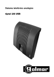 Sistema telef&oacute;nico anal&oacute;gico tiptel 2/8 USB