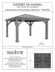 GAZEBO de madera - Yardistry Structures