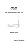 Manual del Usuario WL-520GU/GC Router familiar inalámbrico de