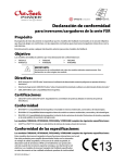 Declaraci&oacute;n de conformidad