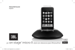 jbl on stage micro II dock con altavoces para iPhone/iPod