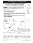 30" GAS RANGE INSTALLATION INSTRUCTIONS