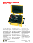 Micro-Ohmetro Digital 10A Modelo 5600