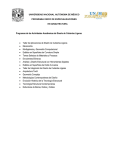Descarga las Actividades Acad&eacute;micas