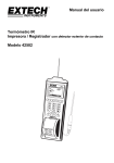Manual del usuario Termómetro IR Modelo 42582
