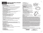 HMDX-S5 PORTABLE SPEAKER USER MANUAL