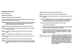 Safety Instruction Guide