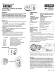 Manual del usuario Termómetro infrarrojo de bolsillo Modelo IR205