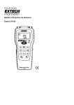 Guía del usuario Medidor Ultrasónico de Distancia Extech DT100