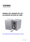 MANUAL DEL USUARIO DE LOS ALTAVOCES ACTIVOS AV-1000